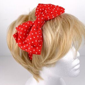 Bow headband red & white polka dot 2009 Target women’s hair band